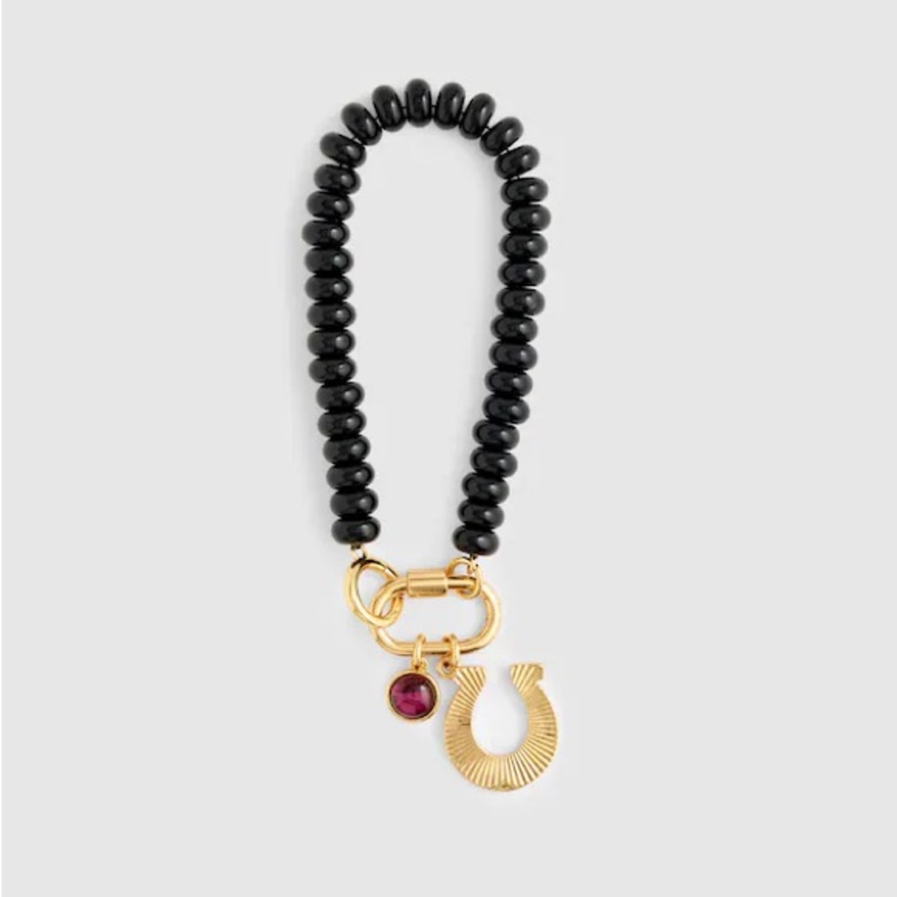 Madewell Beaded Horseshoe Bag Charm